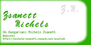 zsanett michels business card